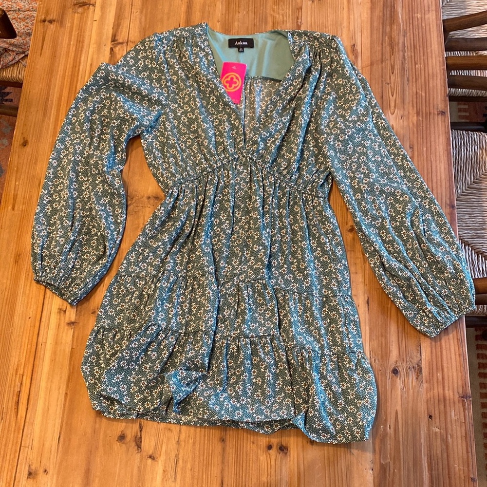Kiera tiered button down dress